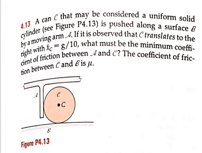Solved 4 13 A Can C That Cylinder See Figure P4 By A Mov Chegg Com