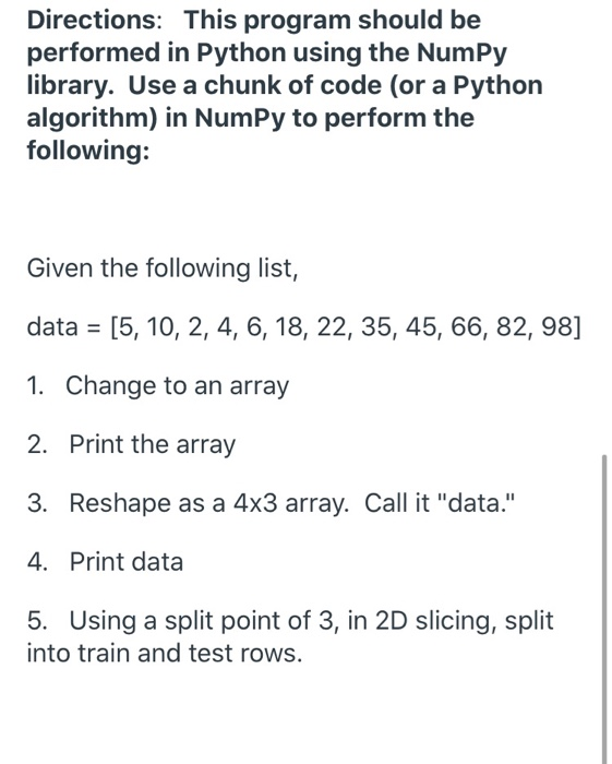 Solved Directions: This program should be performed in | Chegg.com