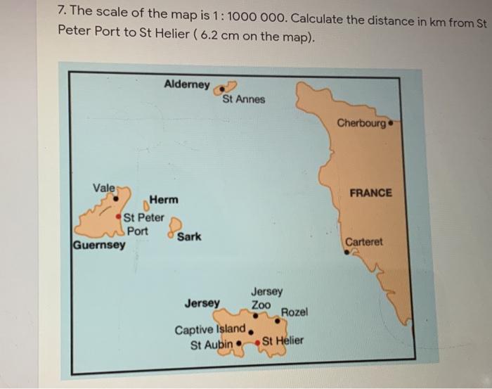 Guernsey to best sale jersey distance