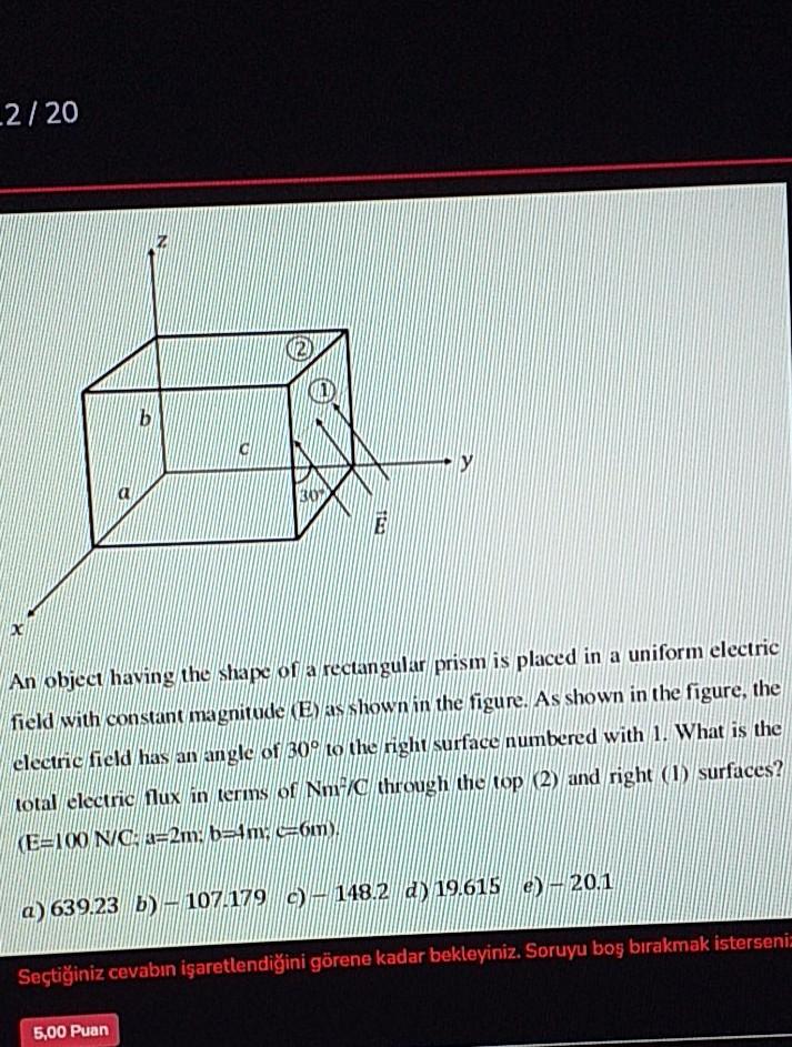 Solved 2/20 b E An object having the shape of a rectangular | Chegg.com