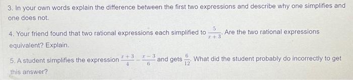 Solved 3. In your own words explain the difference between | Chegg.com
