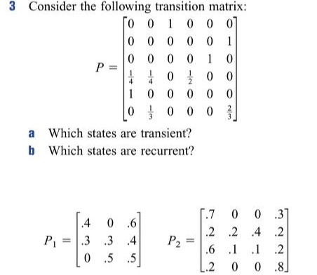Solved 3 ﻿Consider the following transition | Chegg.com