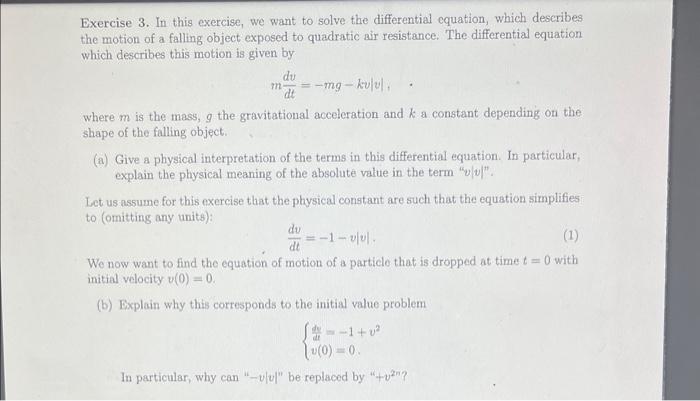 Solved Exercise 3 In This Exercise We Want To Solve The