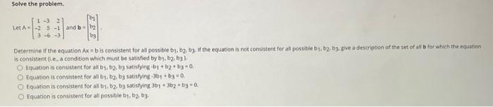 Solved Write the system as a vector equation or matrix | Chegg.com