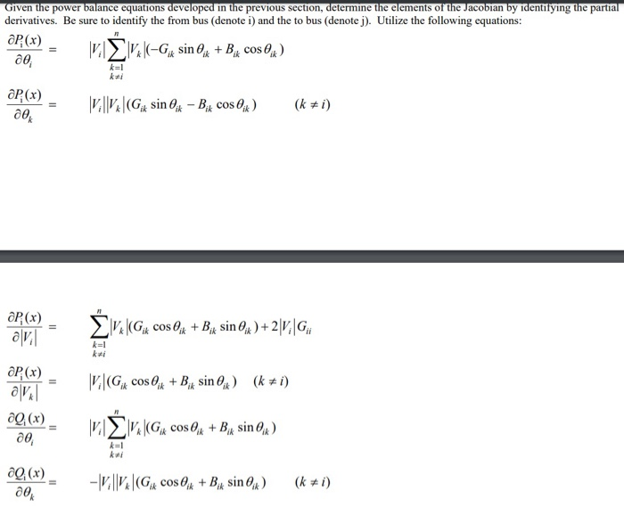 Solved PART 1, Power Flow Solving with N-R Discussion: You | Chegg.com