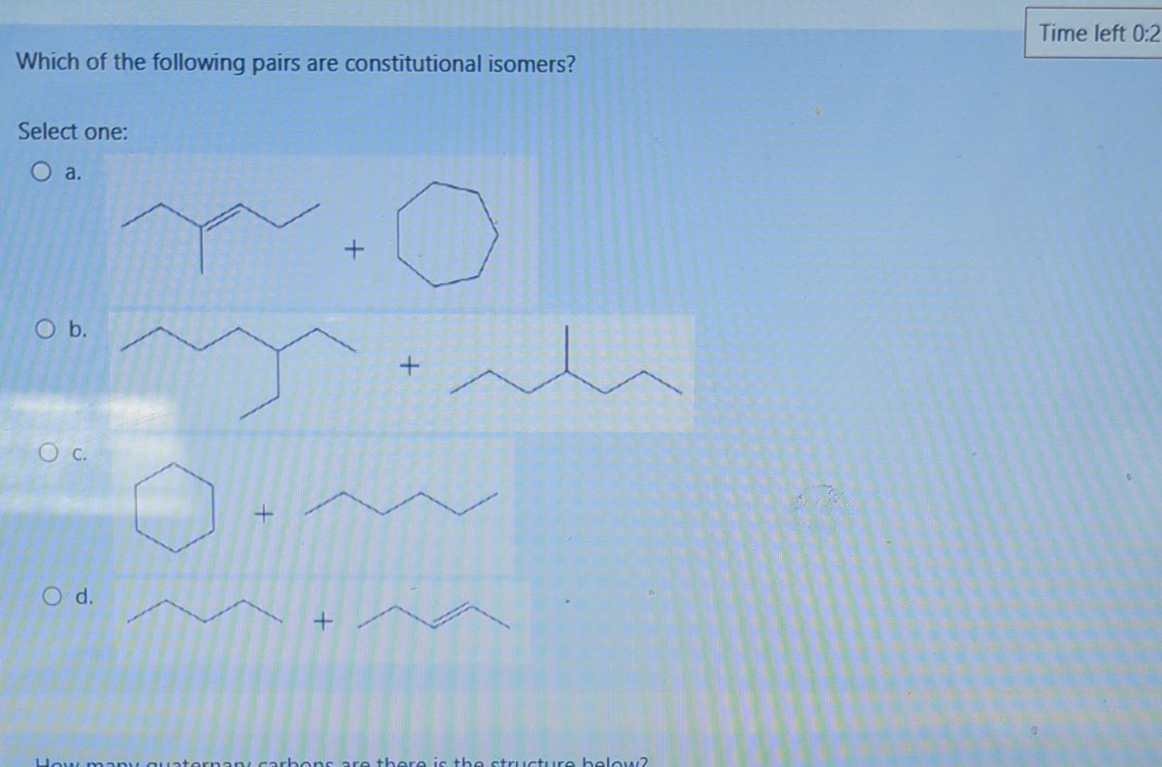 Solved Which Of The Following Pairs Are Constitutional | Chegg.com