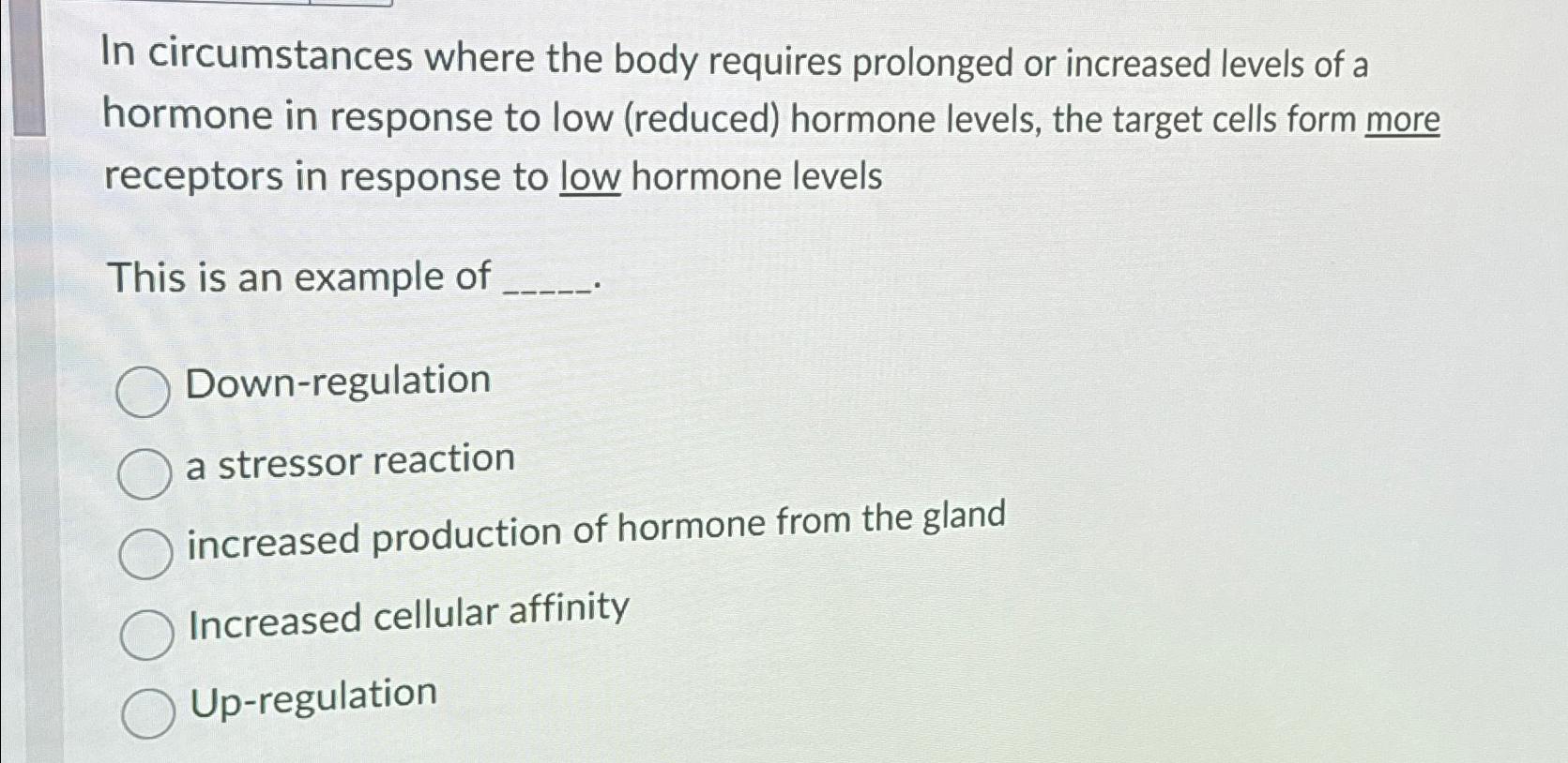 Solved In circumstances where the body requires prolonged or | Chegg.com