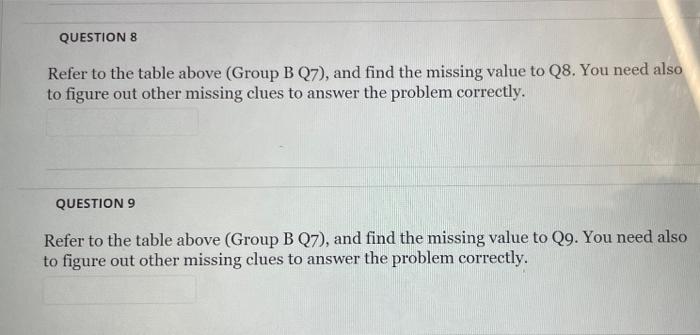 Solved Problems 7 11 Refer To The Table Below What Is 3197