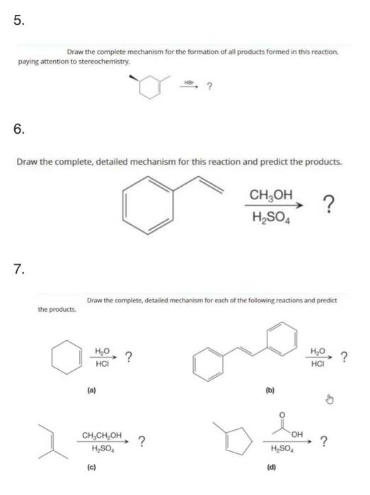 Solved 5. Draw the complete mechanism for the formation of | Chegg.com