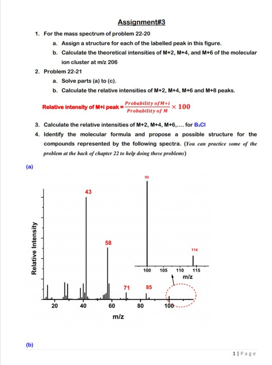 Assignment3 1. For the mass spectrum of problem