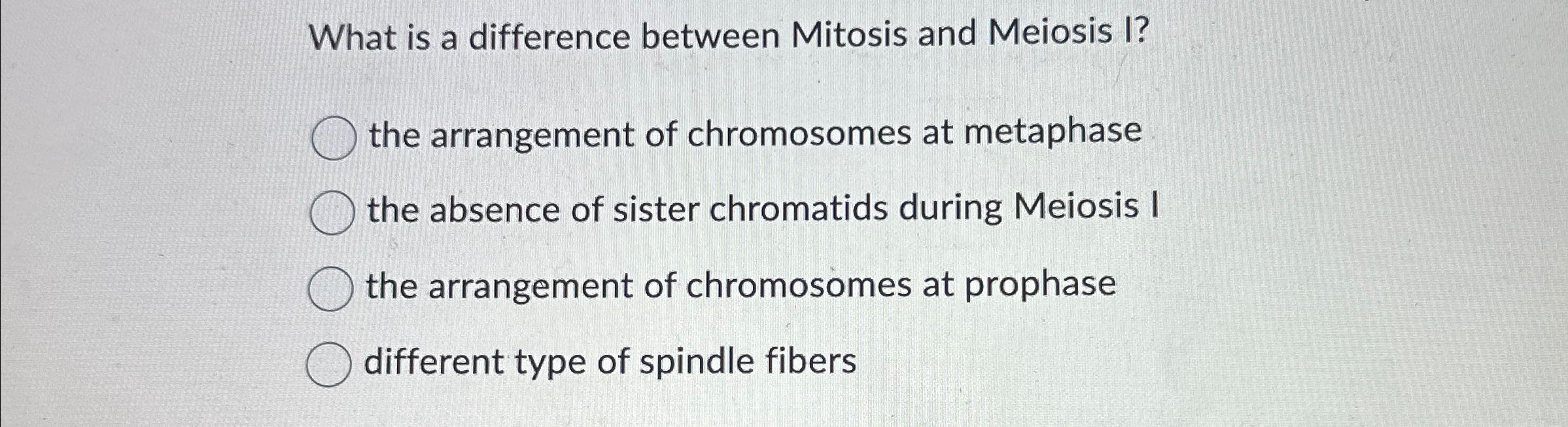 Solved What is a difference between Mitosis and Meiosis | Chegg.com