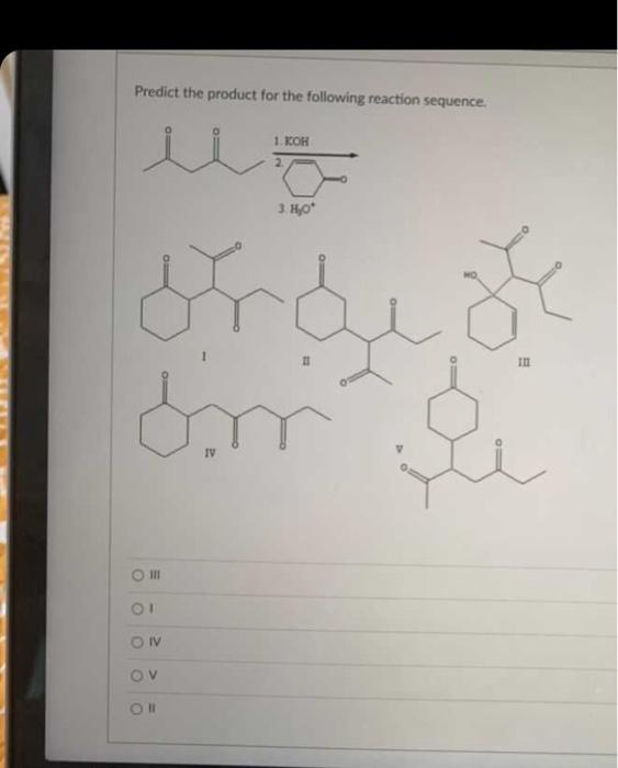 Solved Predict the product for the following reaction | Chegg.com