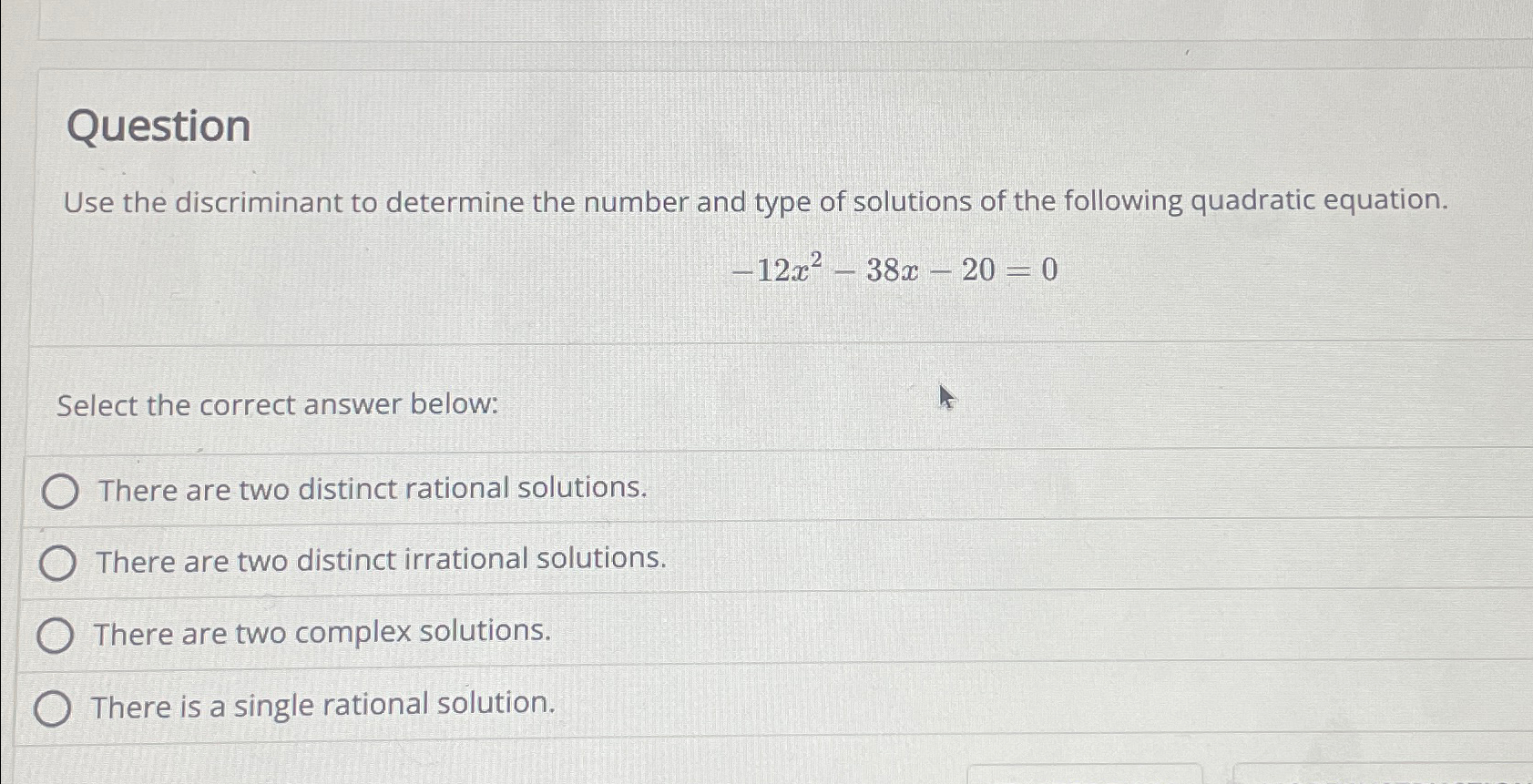 solved-questionuse-the-discriminant-to-determine-the-number-chegg