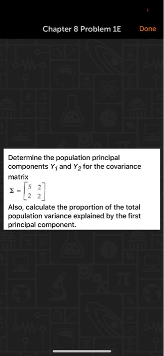 Solved Convert the covariance matrix in Exercise 8.1 to a | Chegg.com
