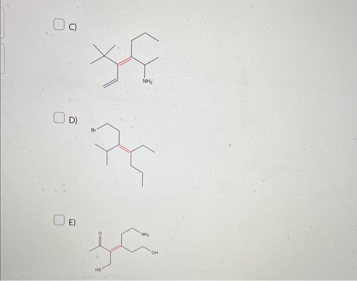 Solved Select all of the compounds below in which the | Chegg.com