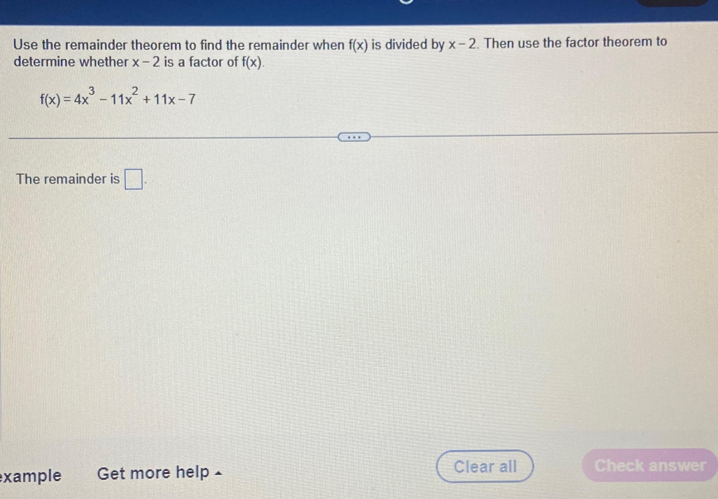 Solved Use The Remainder Theorem To Find The Remainder When 9580