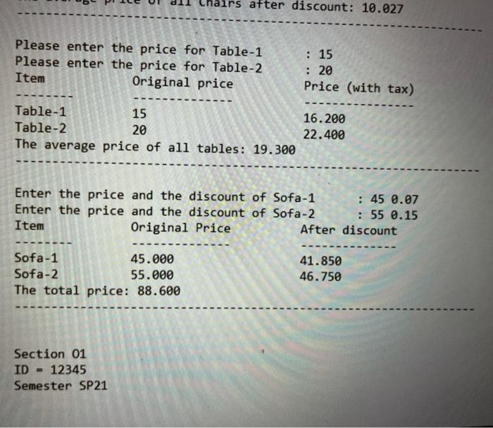 Solved Problem Write a C program that calculates the cost of | Chegg.com