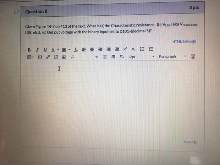 Solved Question 8 3 pts Given Figure 14-7 on 413 of the | Chegg.com