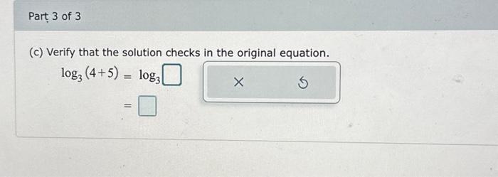 Solved (a) Write The Equation In Exponential Form. (b) Solve | Chegg.com