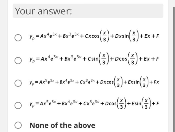 Solved Consider The Following Nonhomogeneous Linear