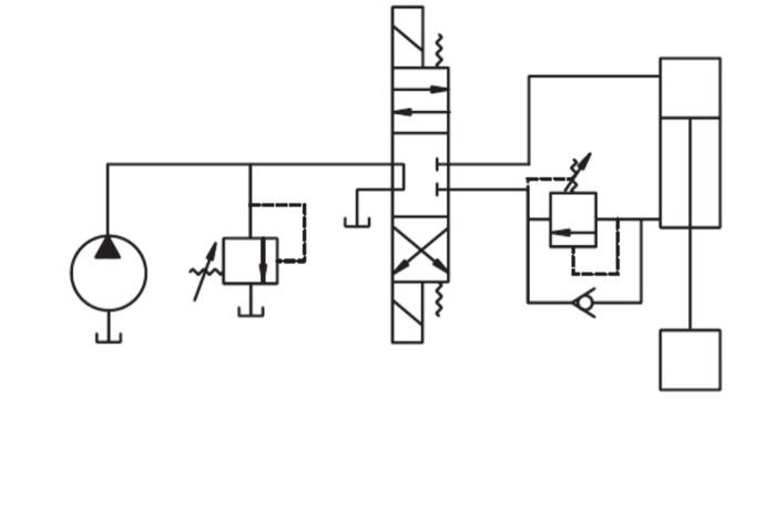 Solved The cylinder in the hydraulic circuit shown below has | Chegg.com