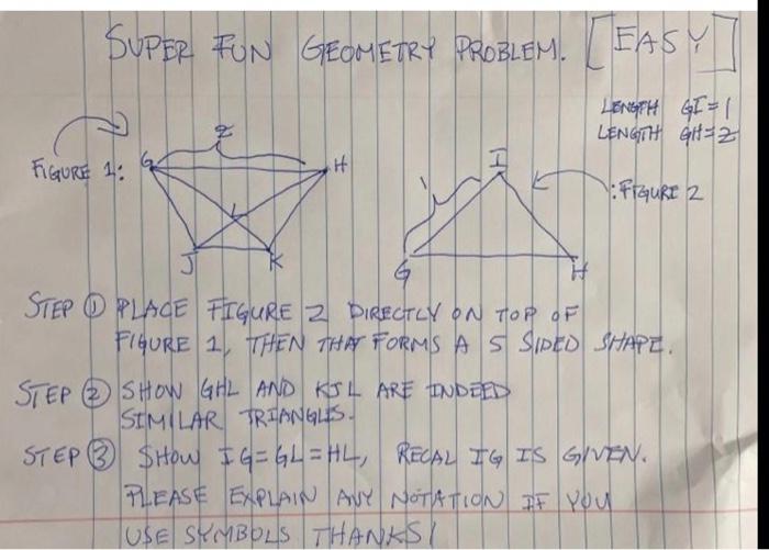 Solved SUPER Fun GEOMETRY PROBLEM. EASY LENGTH I = 1 LENGTH | Chegg.com