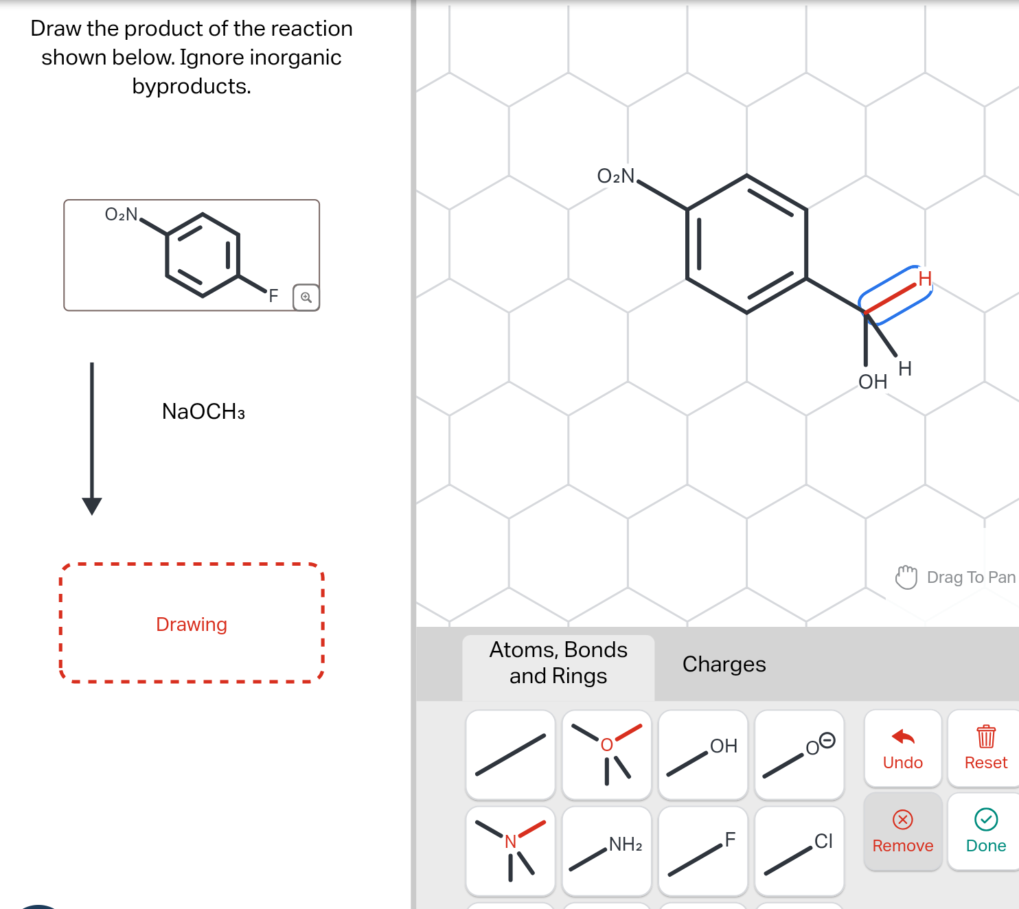 Solved Draw the product of the reaction shown below. Ignore | Chegg.com