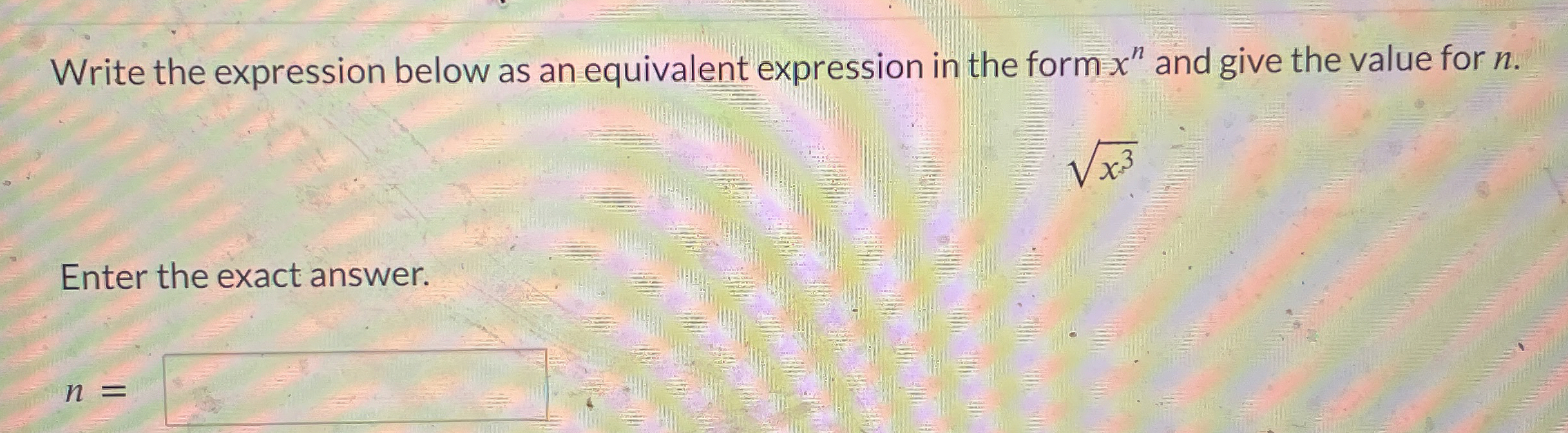 Solved Write the expression below as an equivalent | Chegg.com
