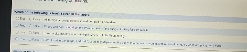 Which Of The Following Is True About Highly Meets Rating Solved Which of the following is true? Select all that | Chegg.com