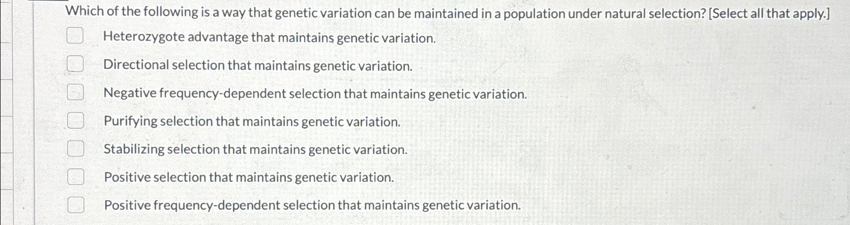 Solved Which of the following is a way that genetic | Chegg.com