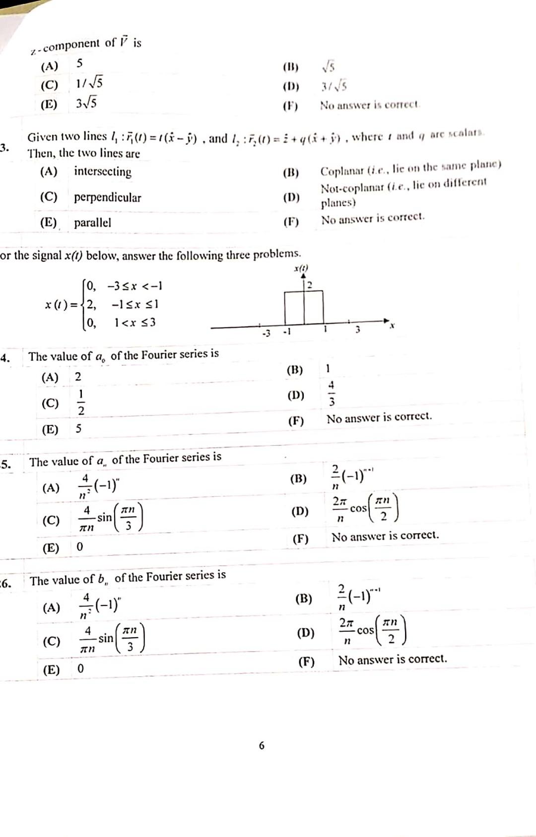 Solved Z Component Of I Is A 5 C 1115 Vs 315 No Answe Chegg Com