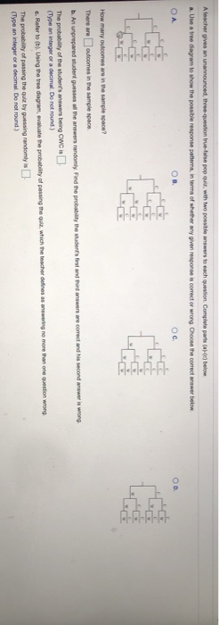 Solved A Teacher Gives An Unannounced Three Question True Chegg Solved A Teacher Gives An Unannounced Three Question True Chegg