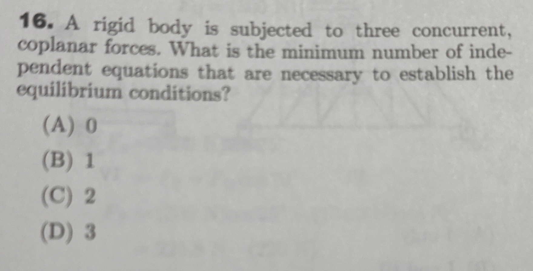 Solved A rigid body is subjected to three concurrent, | Chegg.com