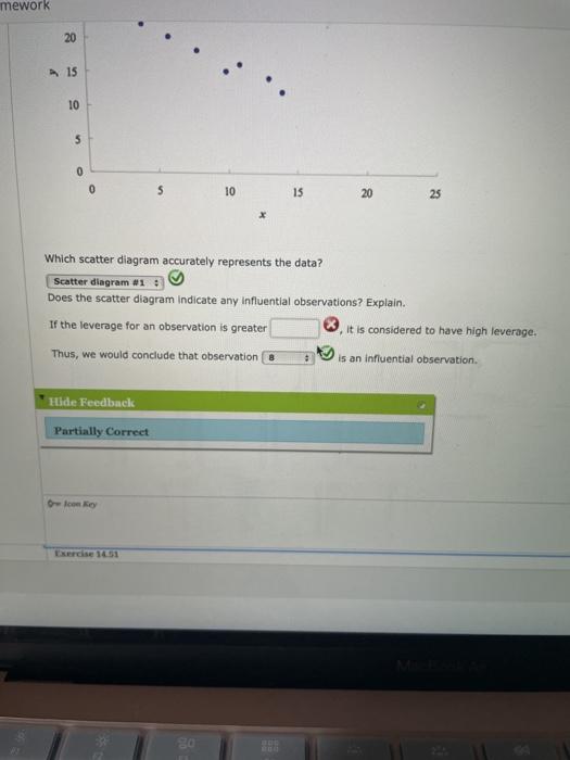Solved eBook Consider the following data for two variables, | Chegg.com