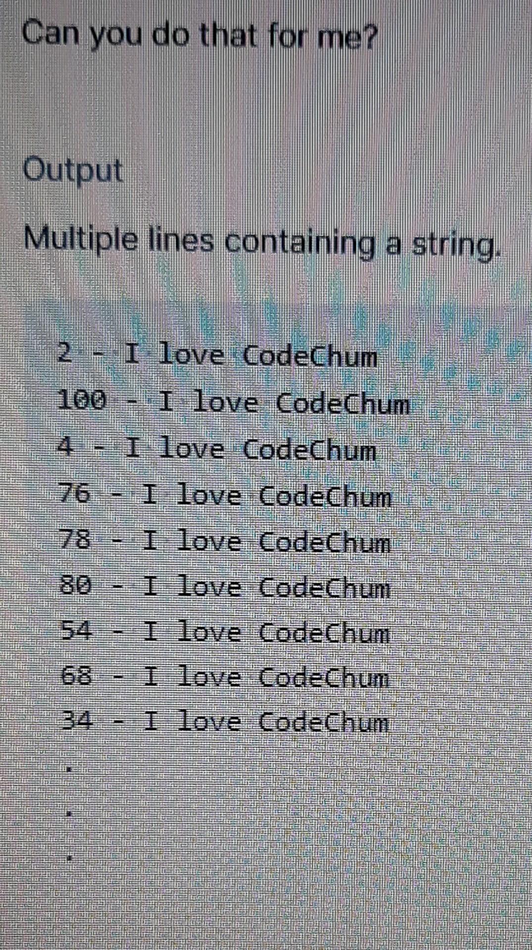 Solved 5. Only the Even Ones by CodeChum Admin I have an | Chegg.com