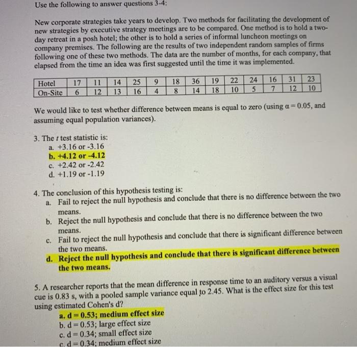 Solved 1. A recent study focused on the number of times men