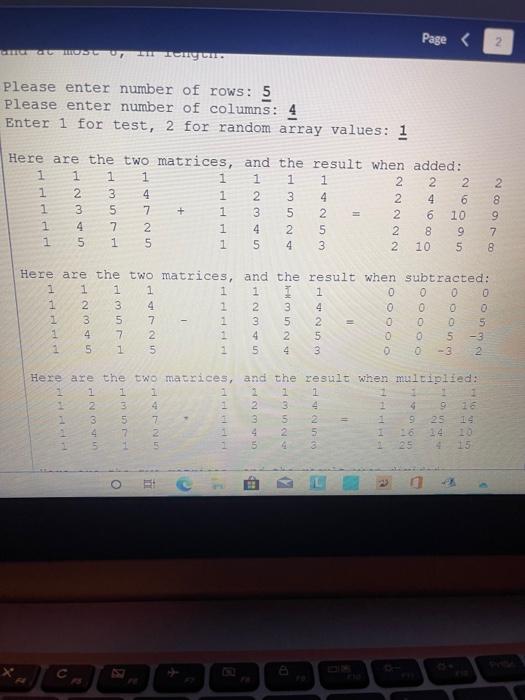 Solved i have my output printing vertically but how do i | Chegg.com