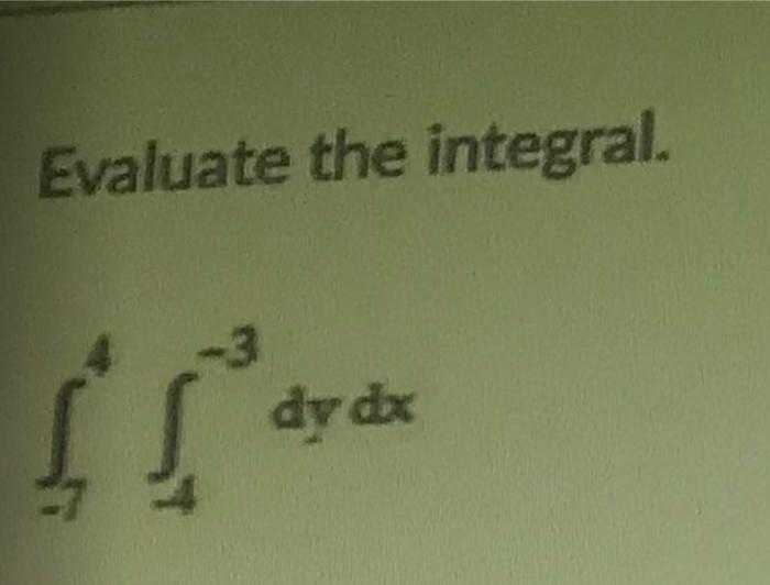 Solved Evaluate the integral. dy dx | Chegg.com