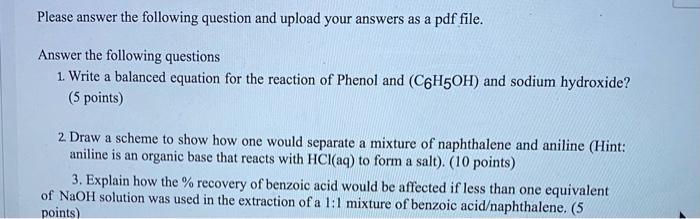 Solved Please Answer The Following Question And Upload Your | Chegg.com