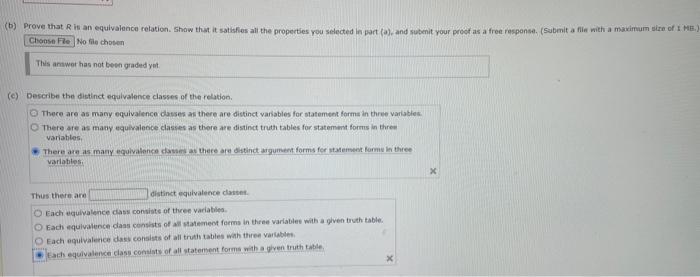 Solved A be the set of all statemant forms in three | Chegg.com