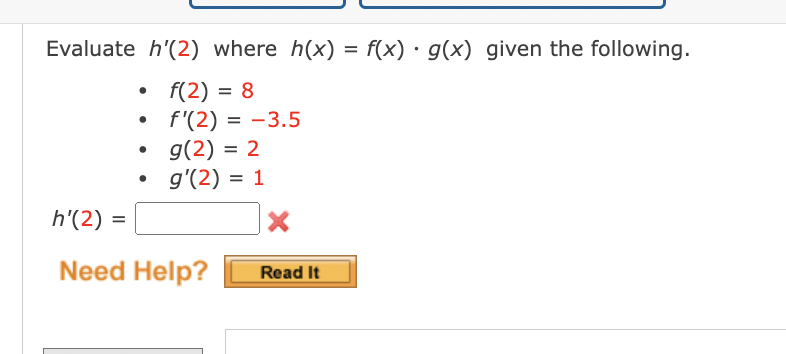 Solved Evaluate H2 ﻿where Hxfxgx ﻿given The 3941