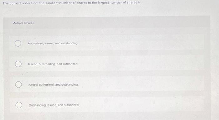 solved-the-correct-order-from-the-smallest-number-of-shares-chegg