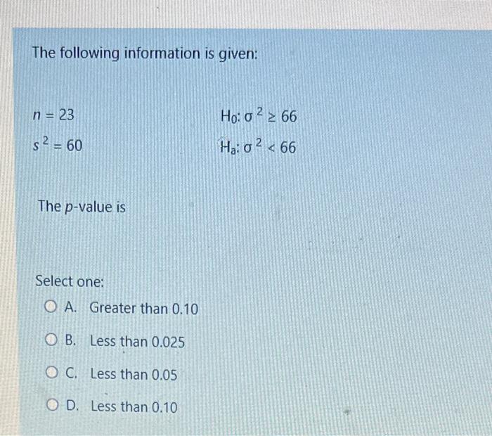 Solved The following information is given: | Chegg.com