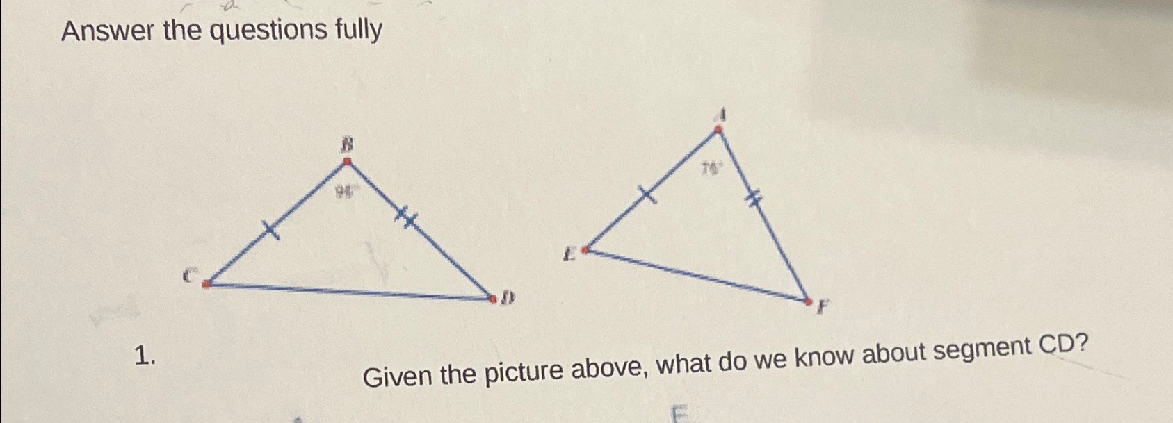 Solved Given the picture above, what do we know about | Chegg.com