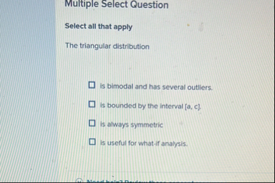 Solved Multiple Select QuestionSelect all that applyThe | Chegg.com