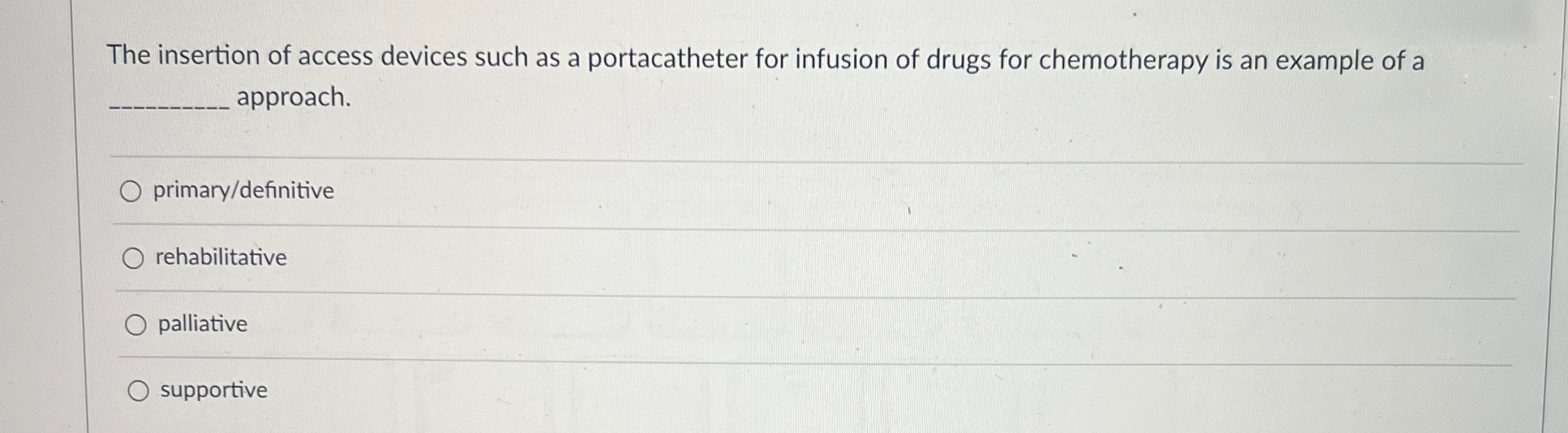 Solved The insertion of access devices such as a | Chegg.com