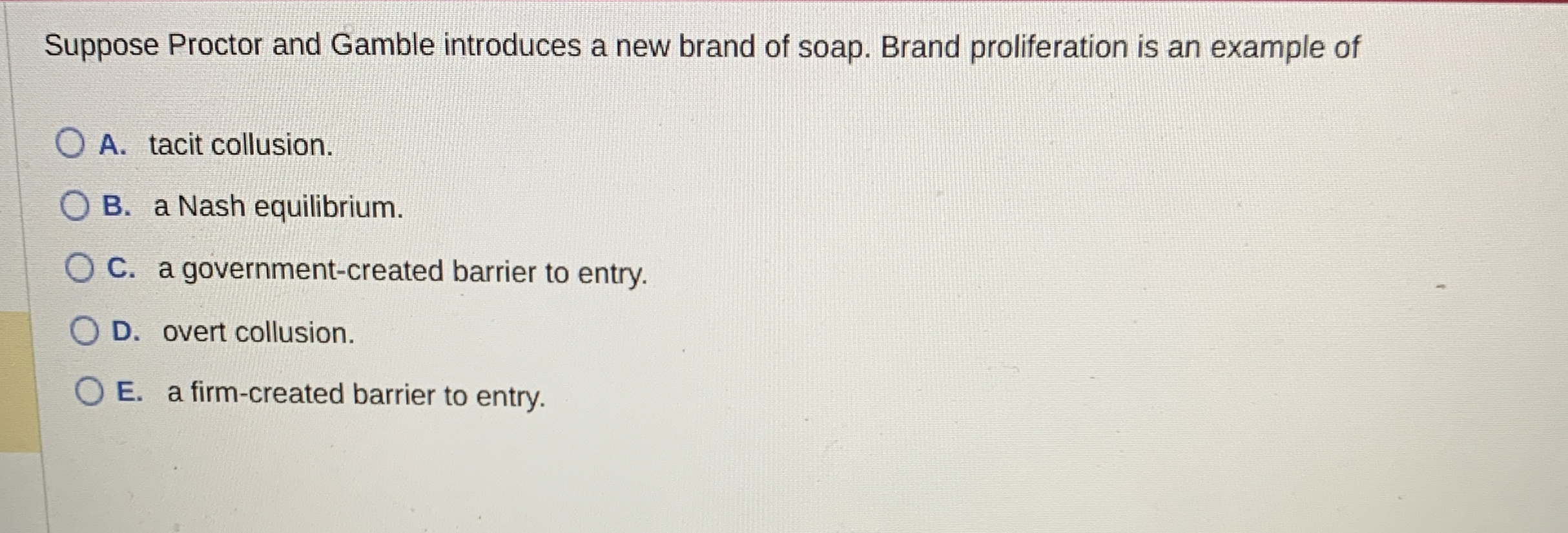 Solved Suppose Proctor and Gamble introduces a new brand of | Chegg.com