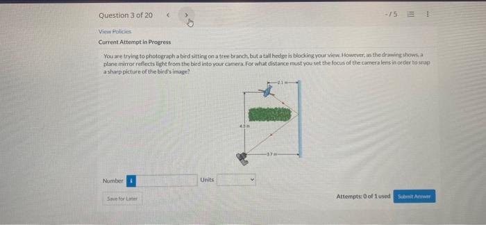 Solved Question 3 of 20 View Policies Current Attempt in | Chegg.com