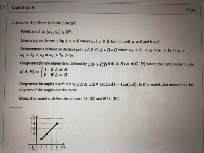 Solved Question 4 15 Pts Consider The Discrete Model On R Chegg Com