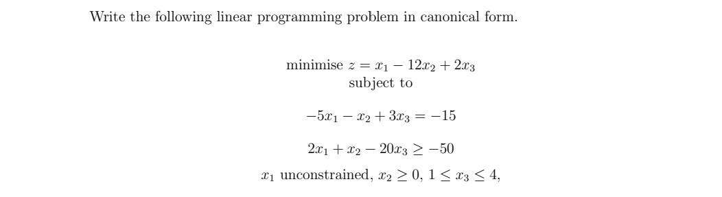 Solved Please help with the above Linear programming problem | Chegg.com